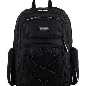 Eastsport Bungee Expandable Unisex Backpack Black